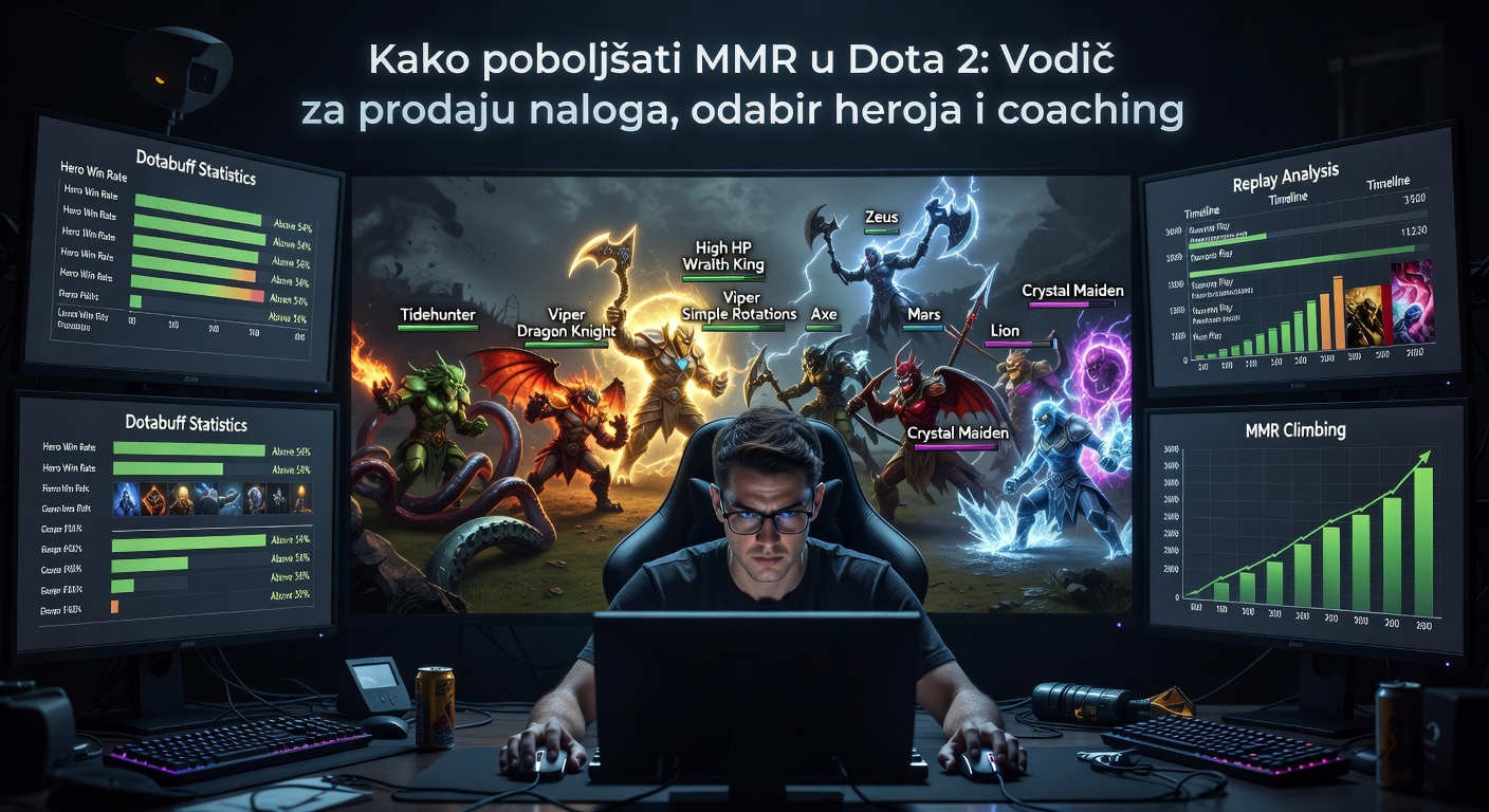Kako poboljšati MMR u Dota 2: Vodič za prodaju naloga, odabir heroja i coaching