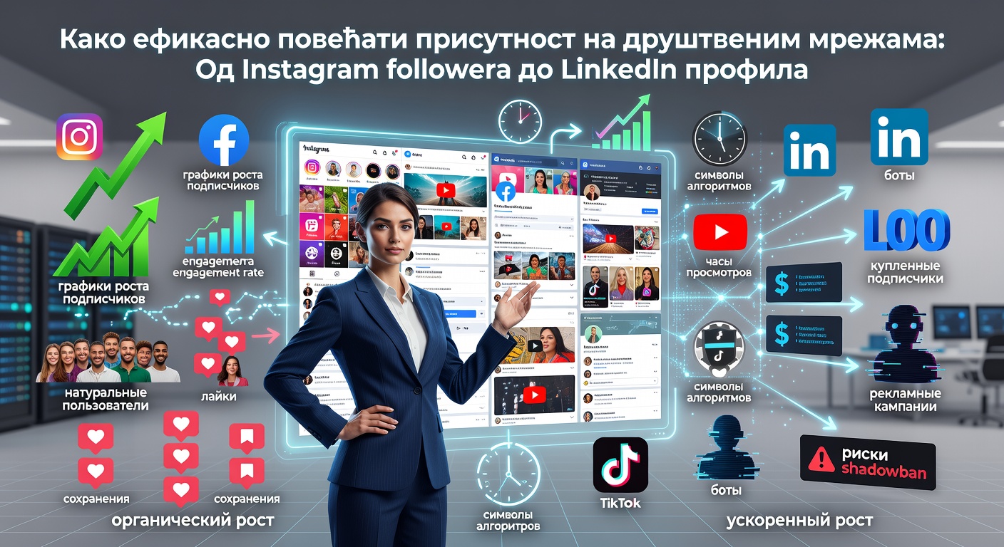 Kako efikasno povećati prisutnost na društvenim mrežama: Od Instagram followera do LinkedIn profila